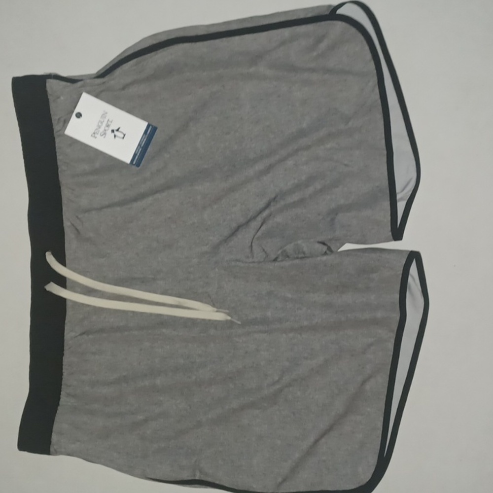 Penguin Sport Training Shorts Gray/Black XL NWT